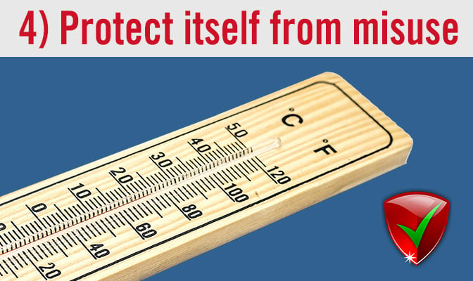 4) Protect itself from misuse