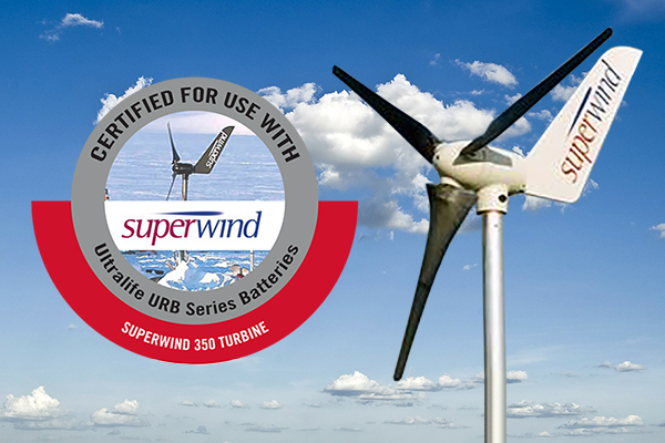 SuperWind Turbine and Ultralife Batteries